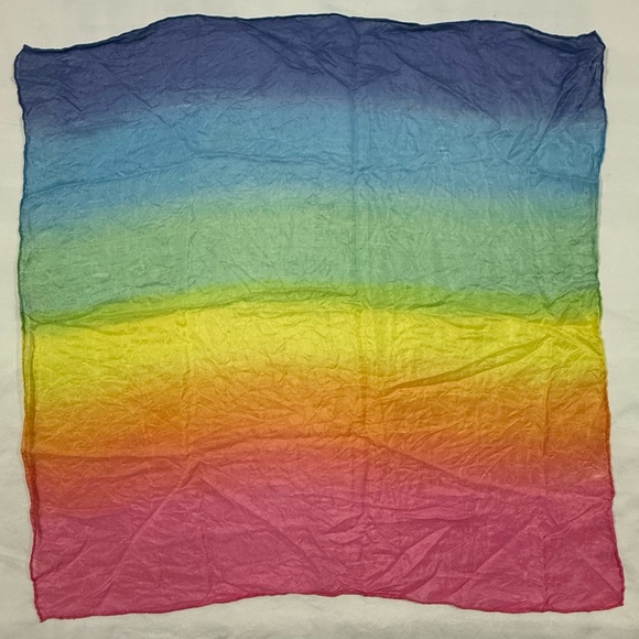 Other - Rainbow Play Silk 20x20 Waldorf Montessori Dress Up Scarf